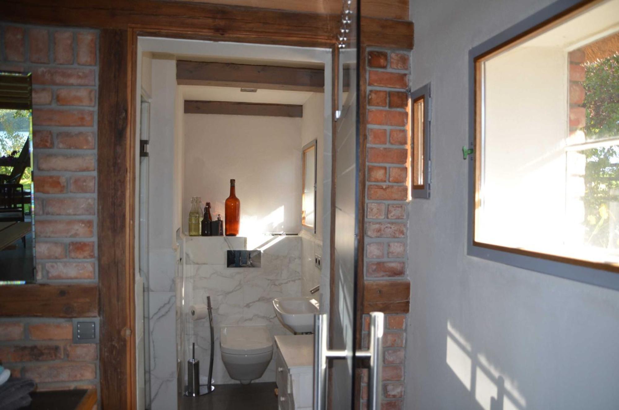Reetdachkate Auf Gestuet Schierensee Grebin Exterior photo